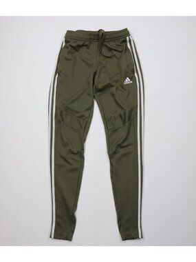 Vtg Y2K Adidas Mens XS Striped Tapered Leg Running Jogging Soccer Pants Green